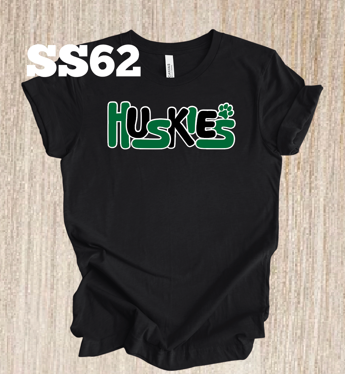 North Huskies Bubble Letters