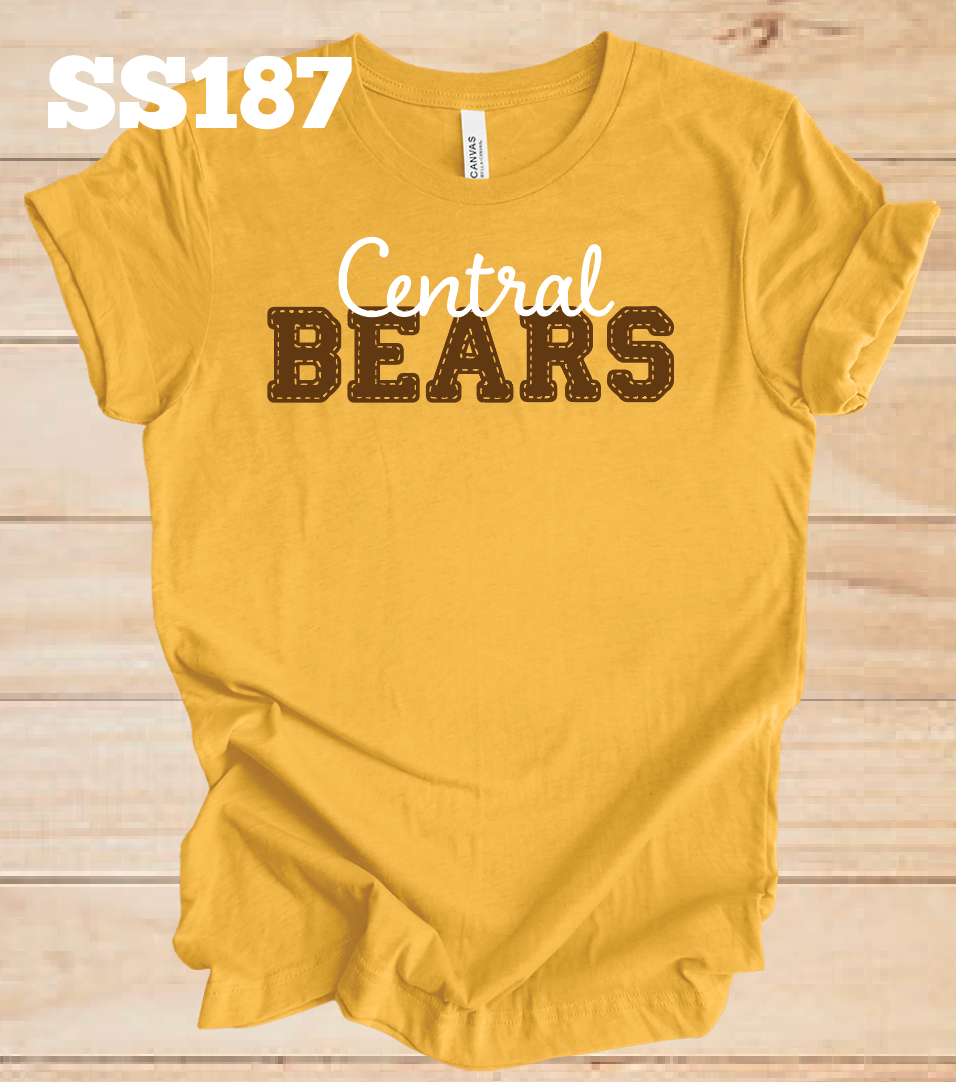 Central Bears Faux Stitched