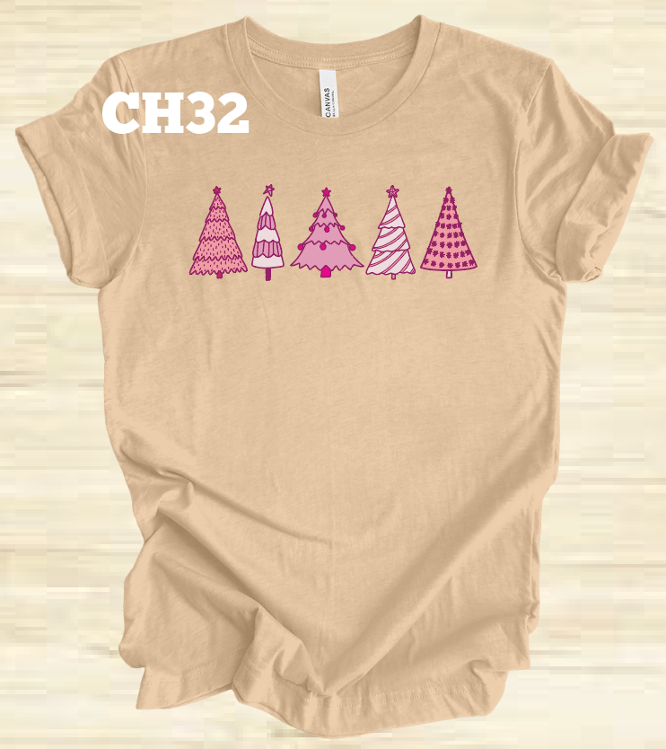 Pink Christmas Trees