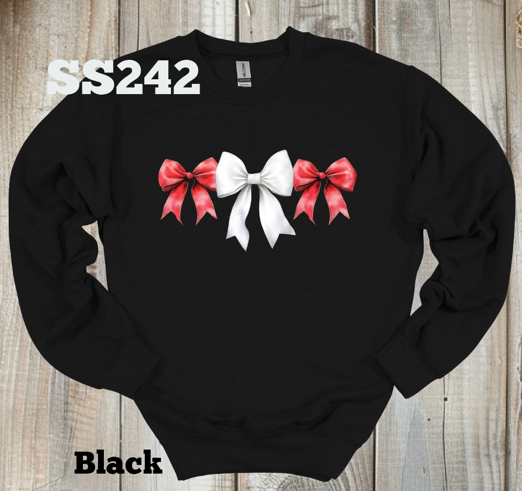 Red/White Bow Crew