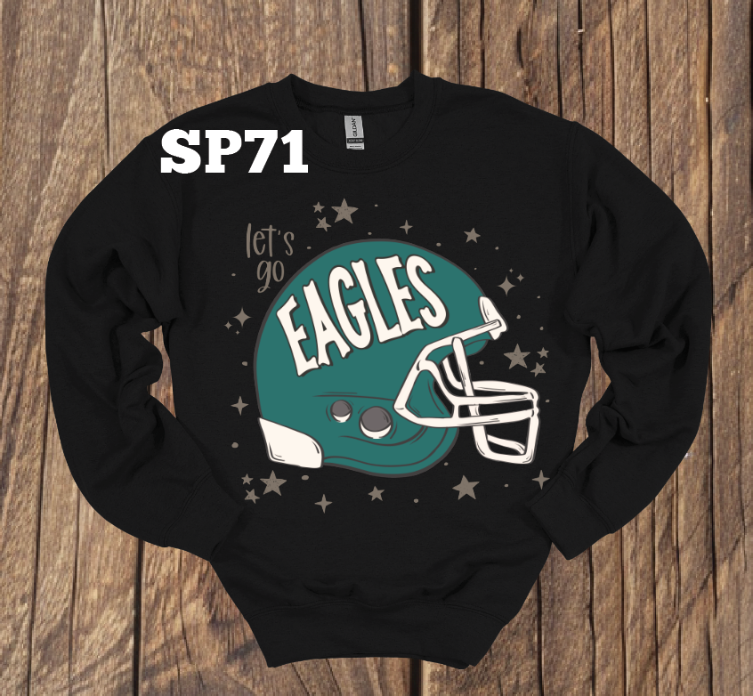 Let's Go Eagles Helmet