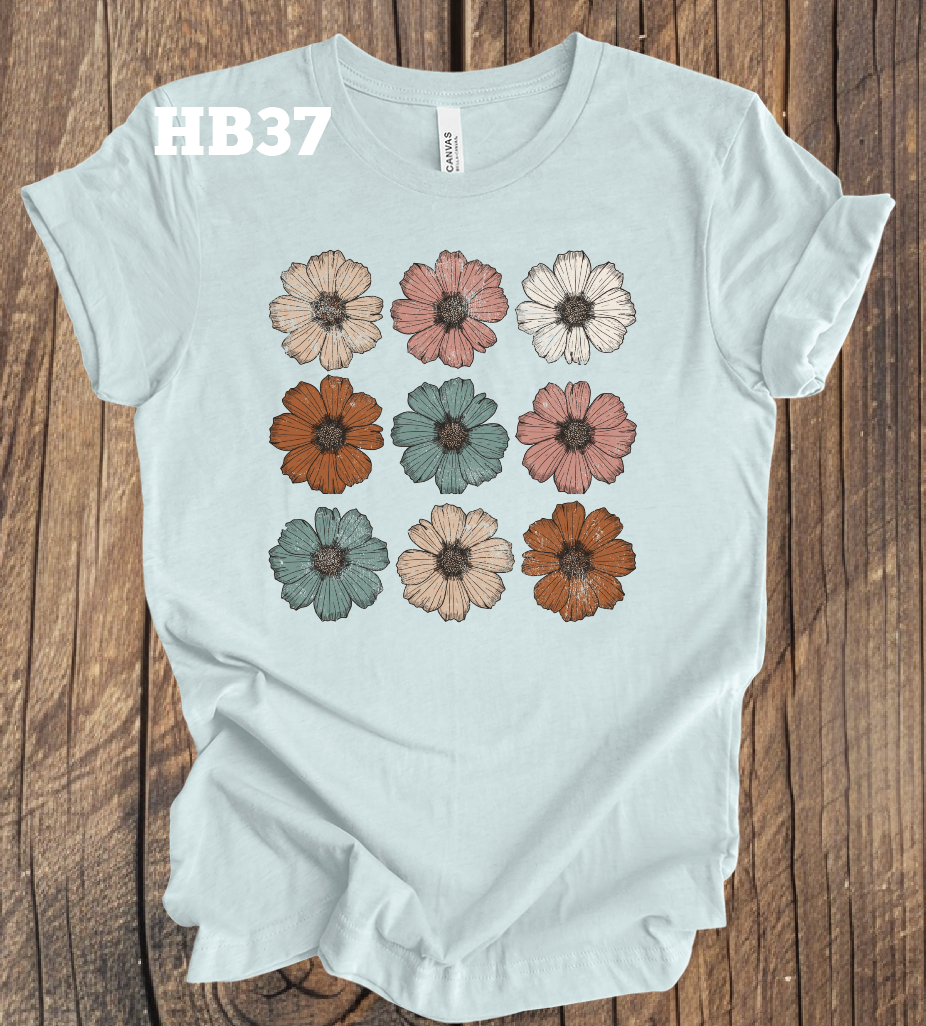 3x3 Flowers