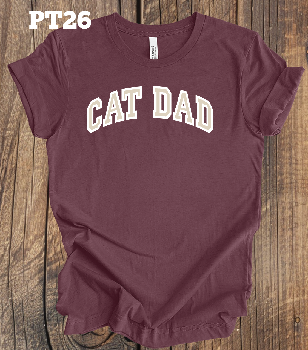 Cat Dad - Outlined