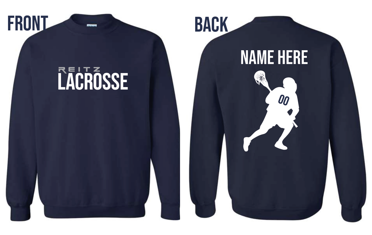 Reitz Lacrosse Option B Crewneck Sweatshirt
