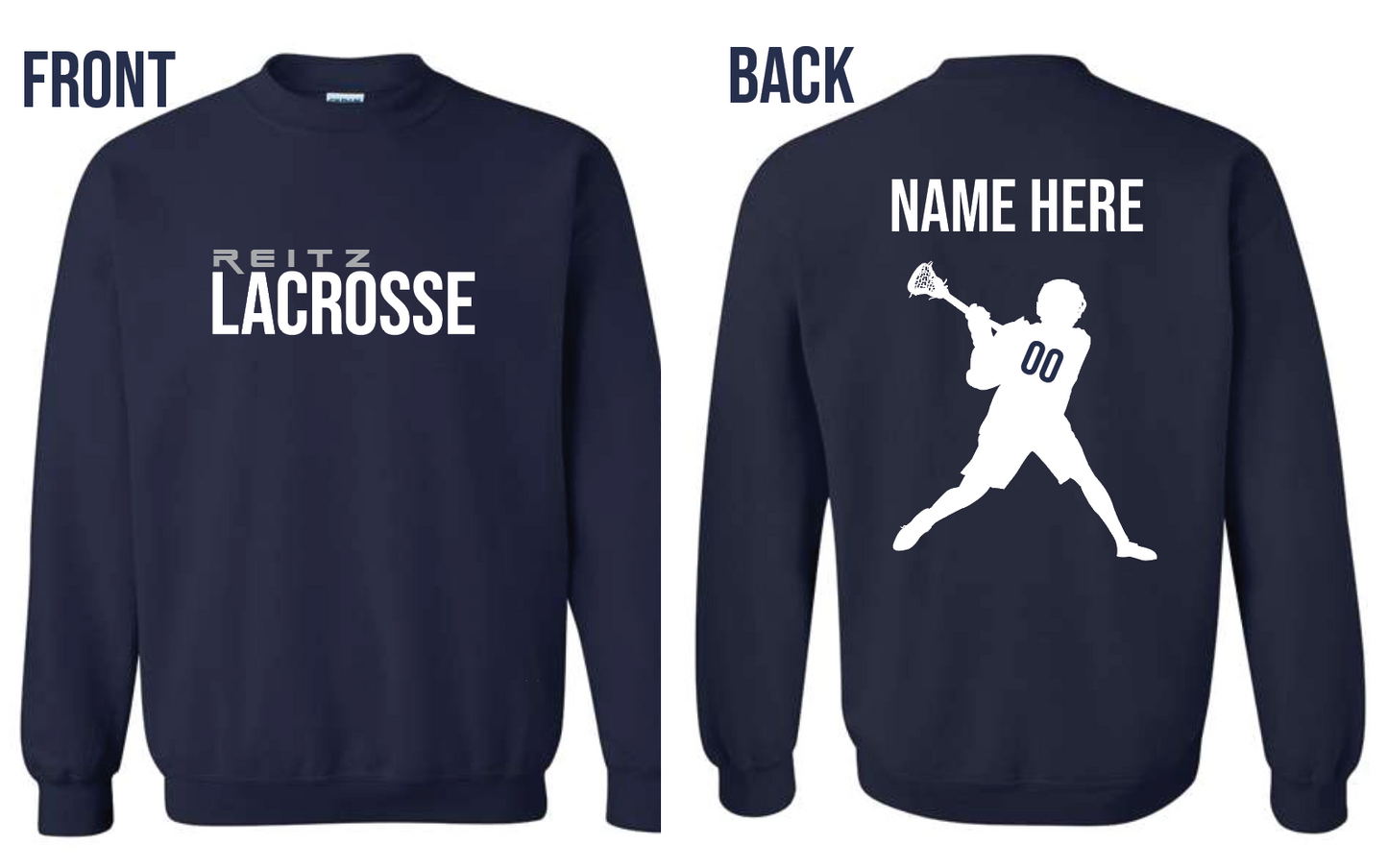 Reitz Lacrosse Option C Crewneck Sweatshirt