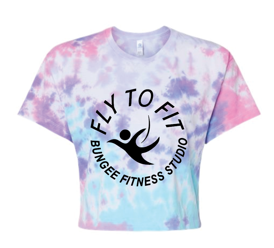 Fly To Fit Staff - Colortone Tie-Dye Crop Top - LADIES FIT!