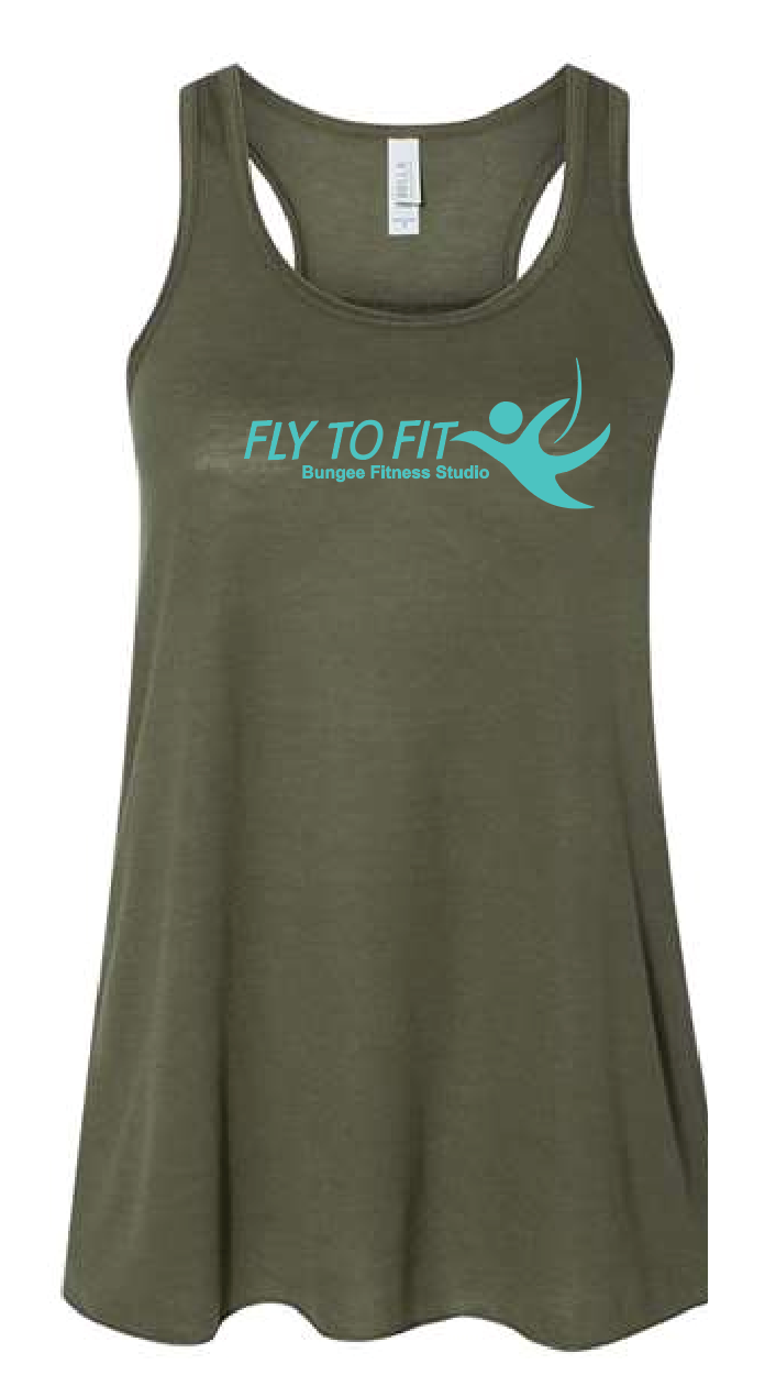 Fly To Fit Staff - Bella+Canvas Flowy Racer Back Tank
