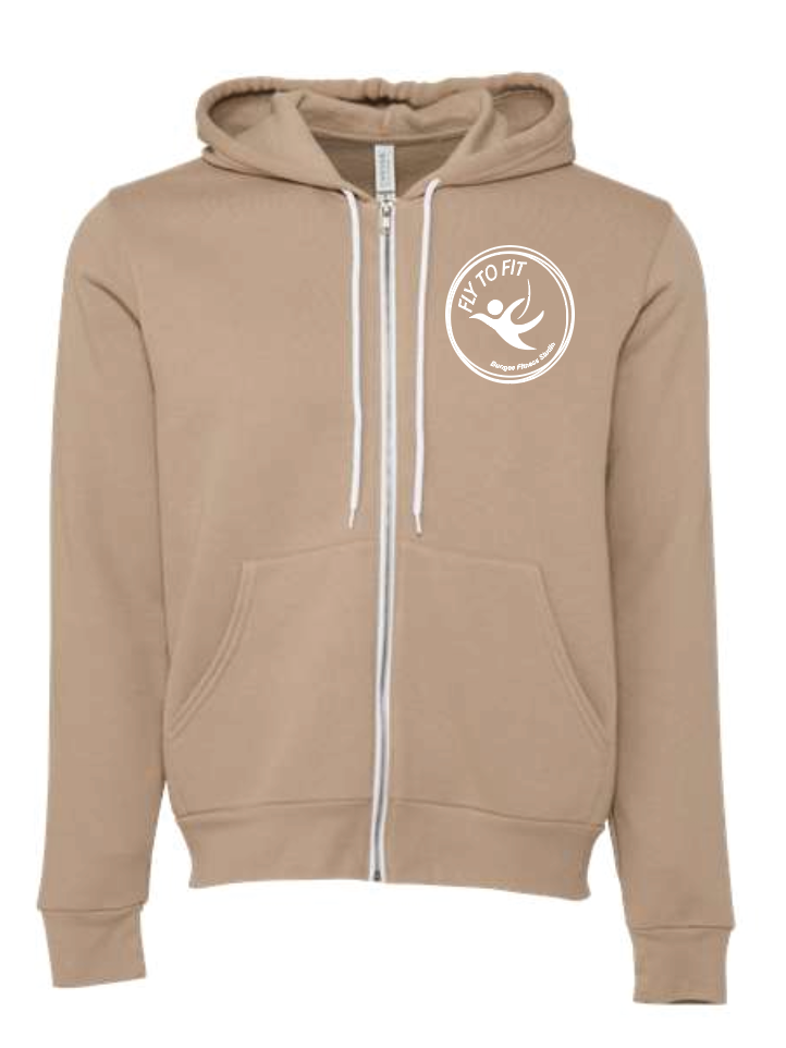 Fly To Fit Staff - Bella+Canvas Zip Sweatshirt