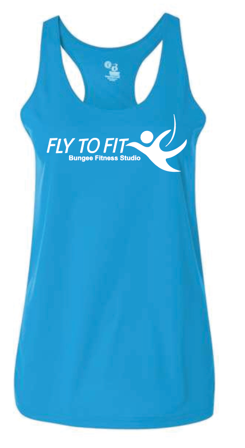 Fly To Fit Staff - Badger Dry-Fit Womens Racerback Tank