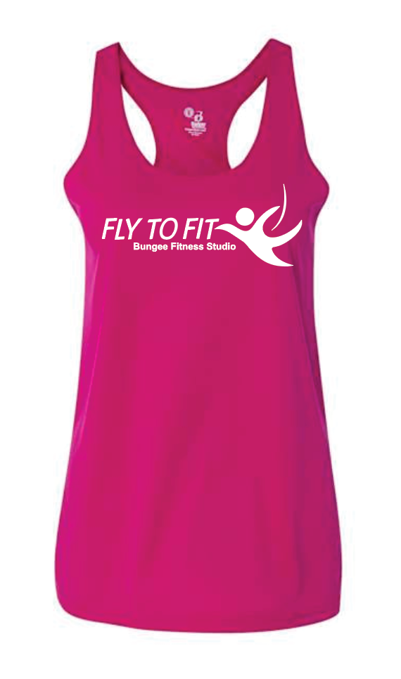 Fly To Fit Staff - Badger Dry-Fit Womens Racerback Tank