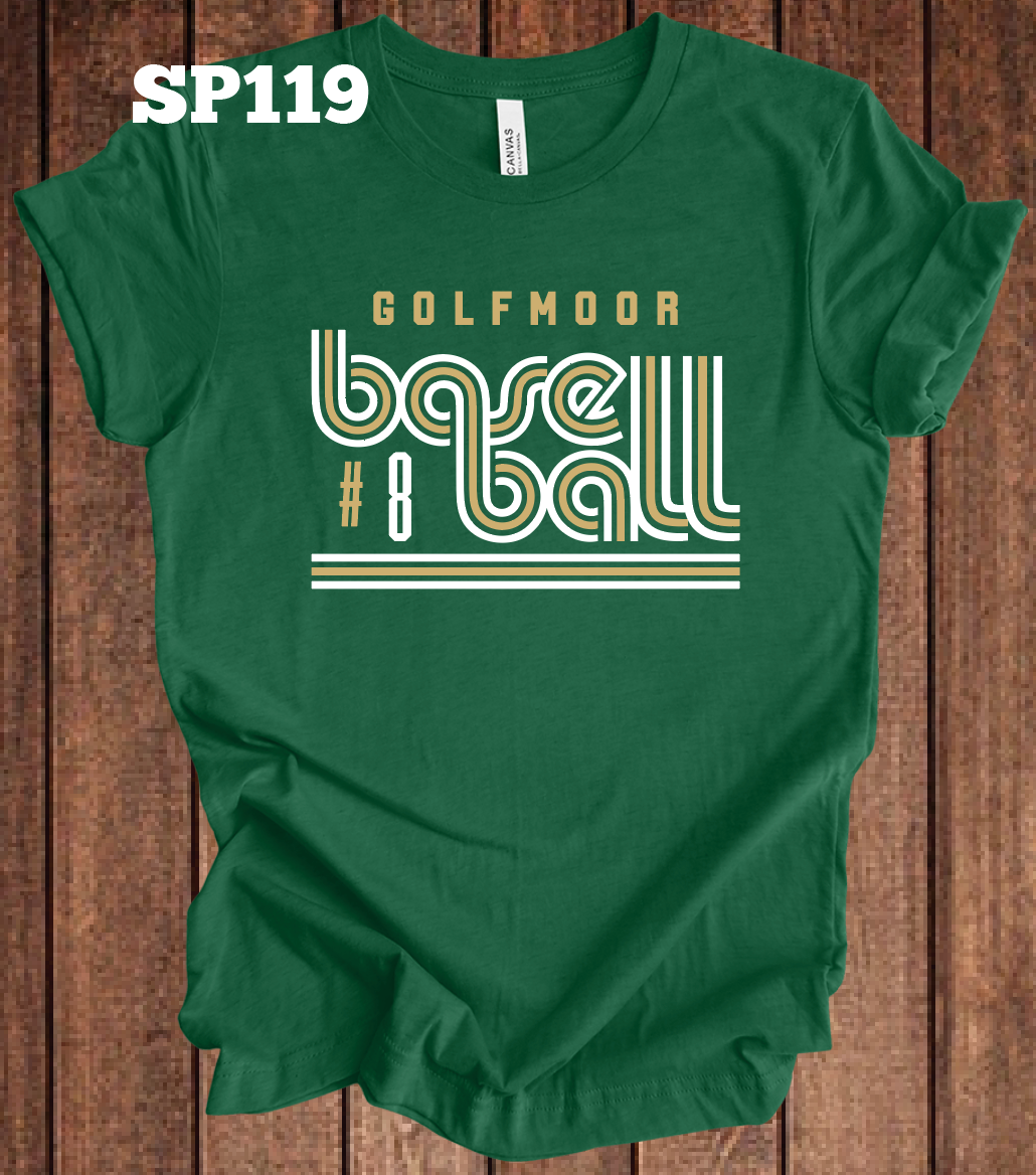 Golfmoor Baseball Retro w/ Custom Number