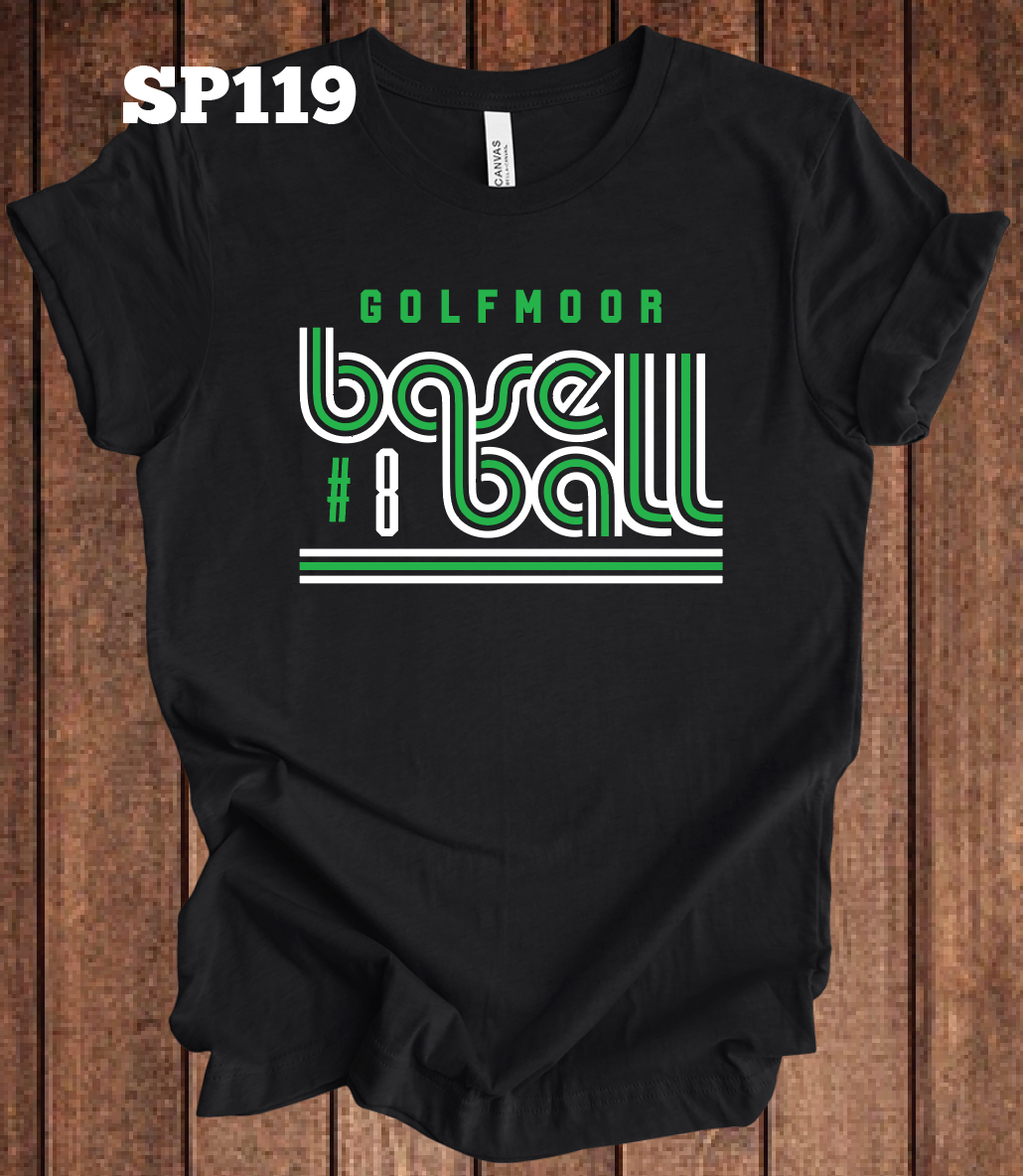 Golfmoor Baseball Retro w/ Custom Number