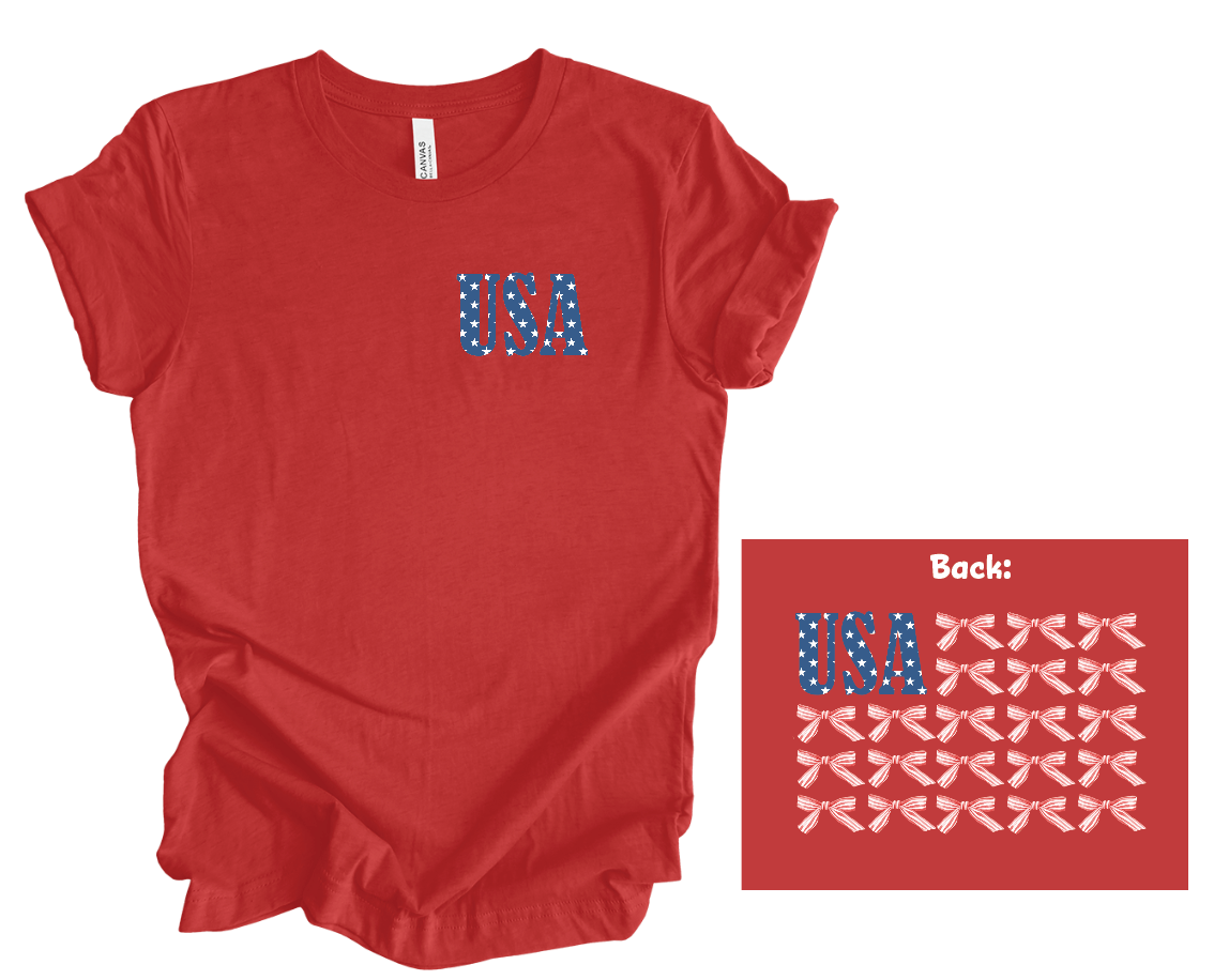 USA Flag w/ Bows