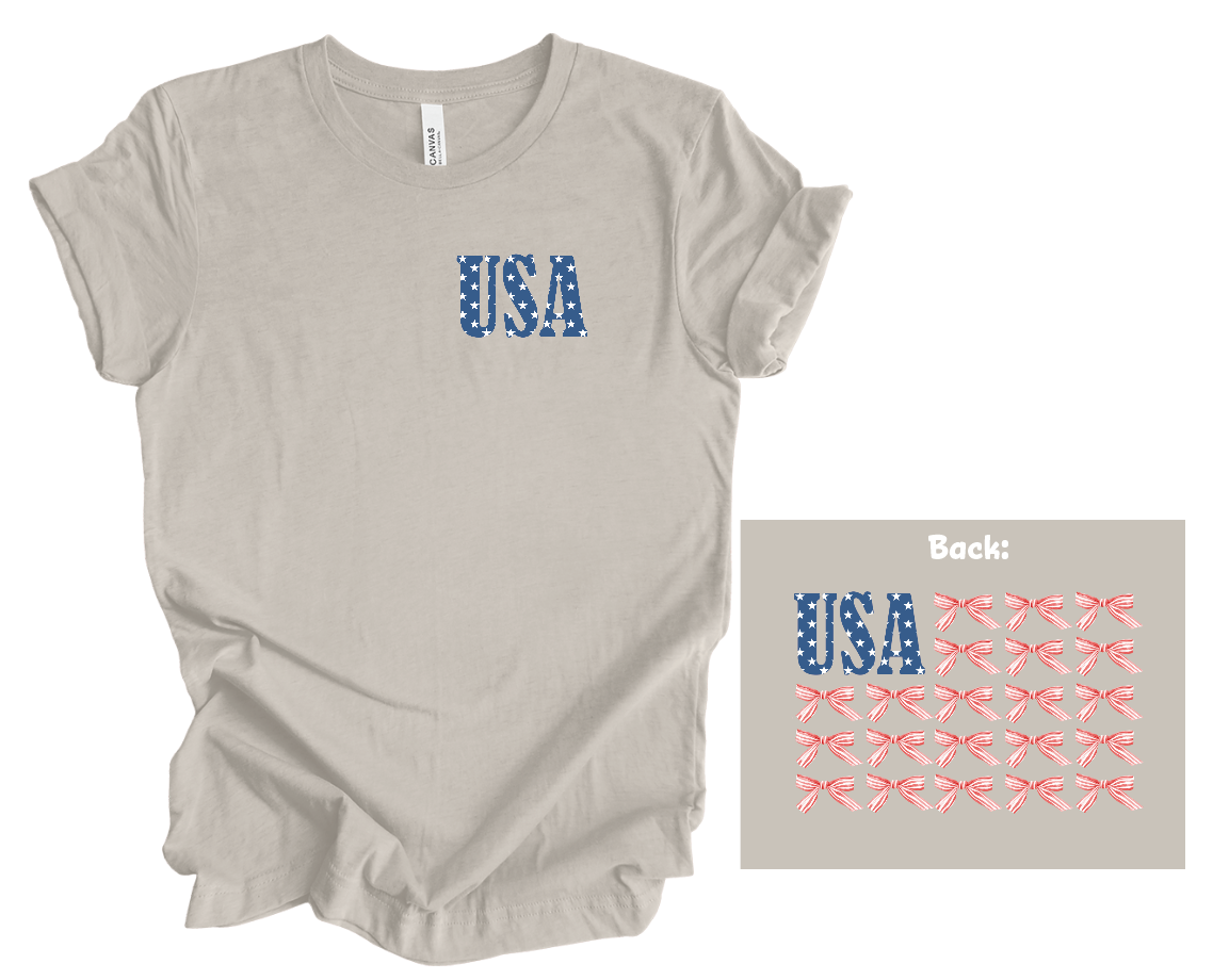 USA Flag w/ Bows
