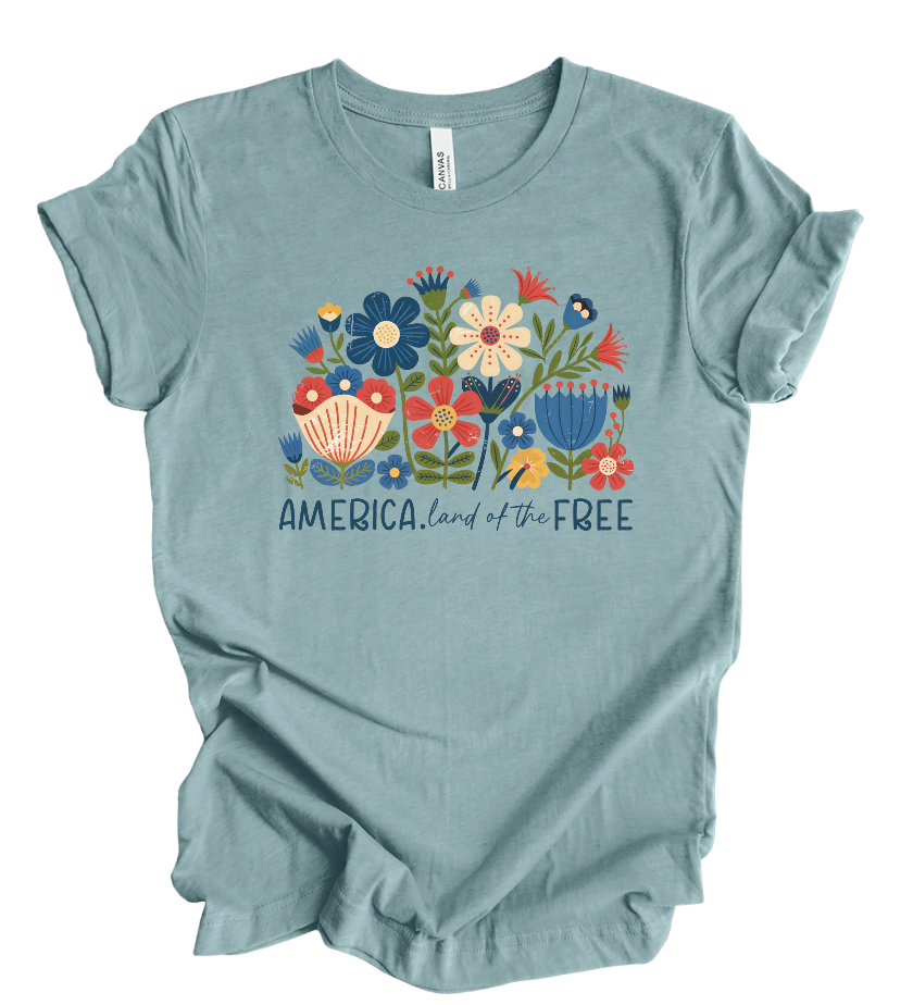 America Land of the Free Flowers