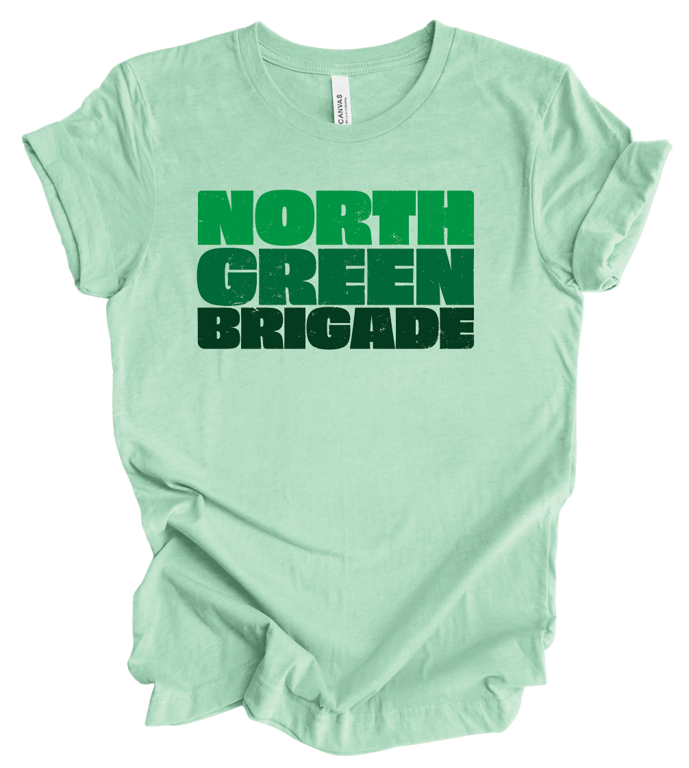 North Green Brigade Stacked - Vintage Print