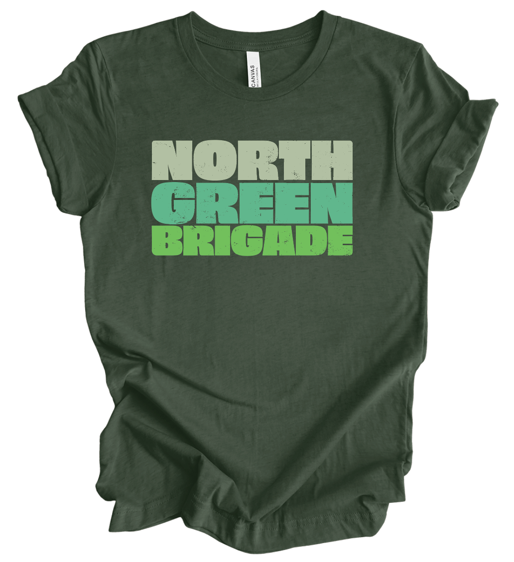 North Green Brigade Stacked - Vintage Print