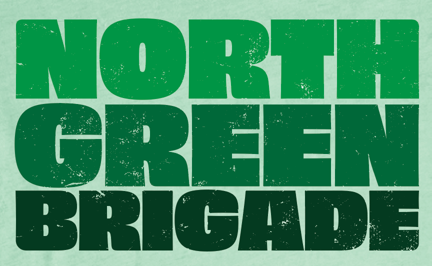 North Green Brigade Stacked - Vintage Print