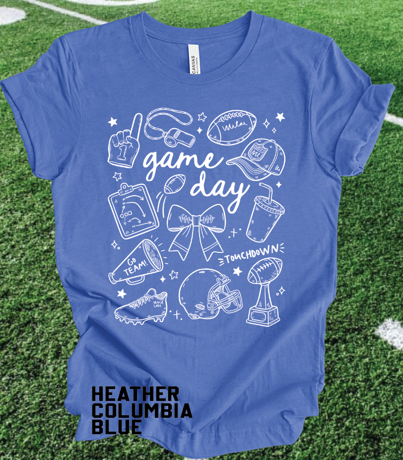 Football Game Day Illustrated