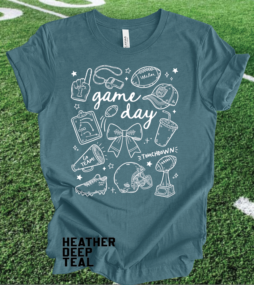 Football Game Day Illustrated