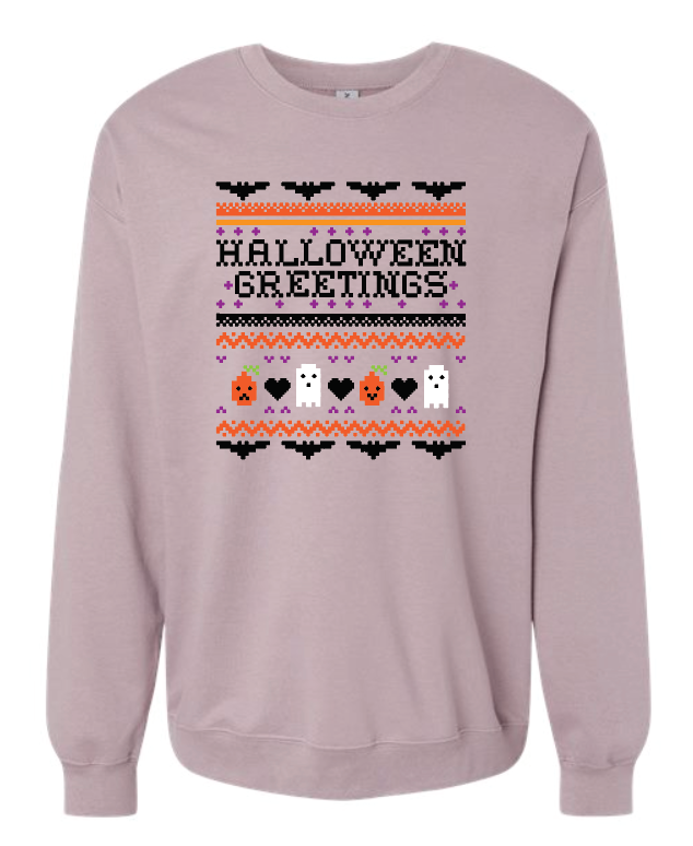 Halloween Greetings Crew (Ugly Sweater)