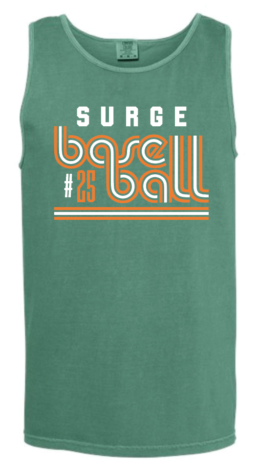 Surge Baseball Retro Tank w/ Custom Number