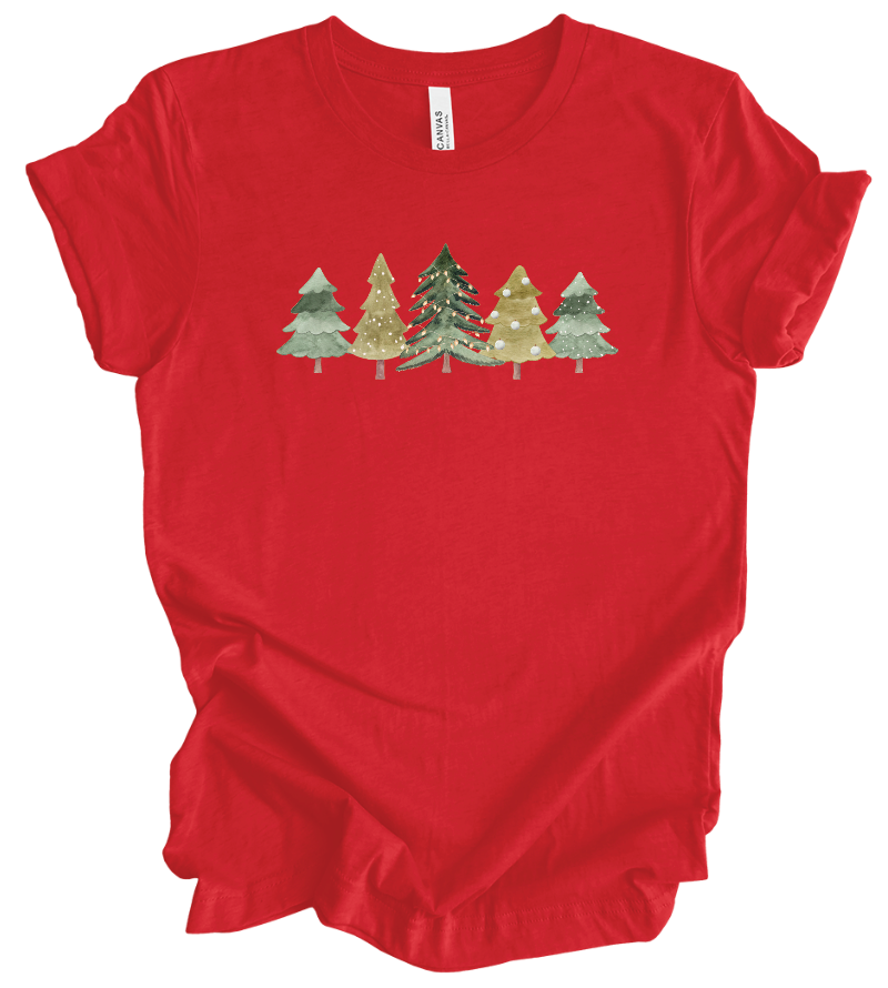 Watercolor Christmas Trees