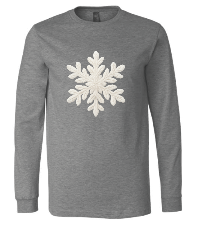 Snowflake - Faux Knitted - Long Sleeve