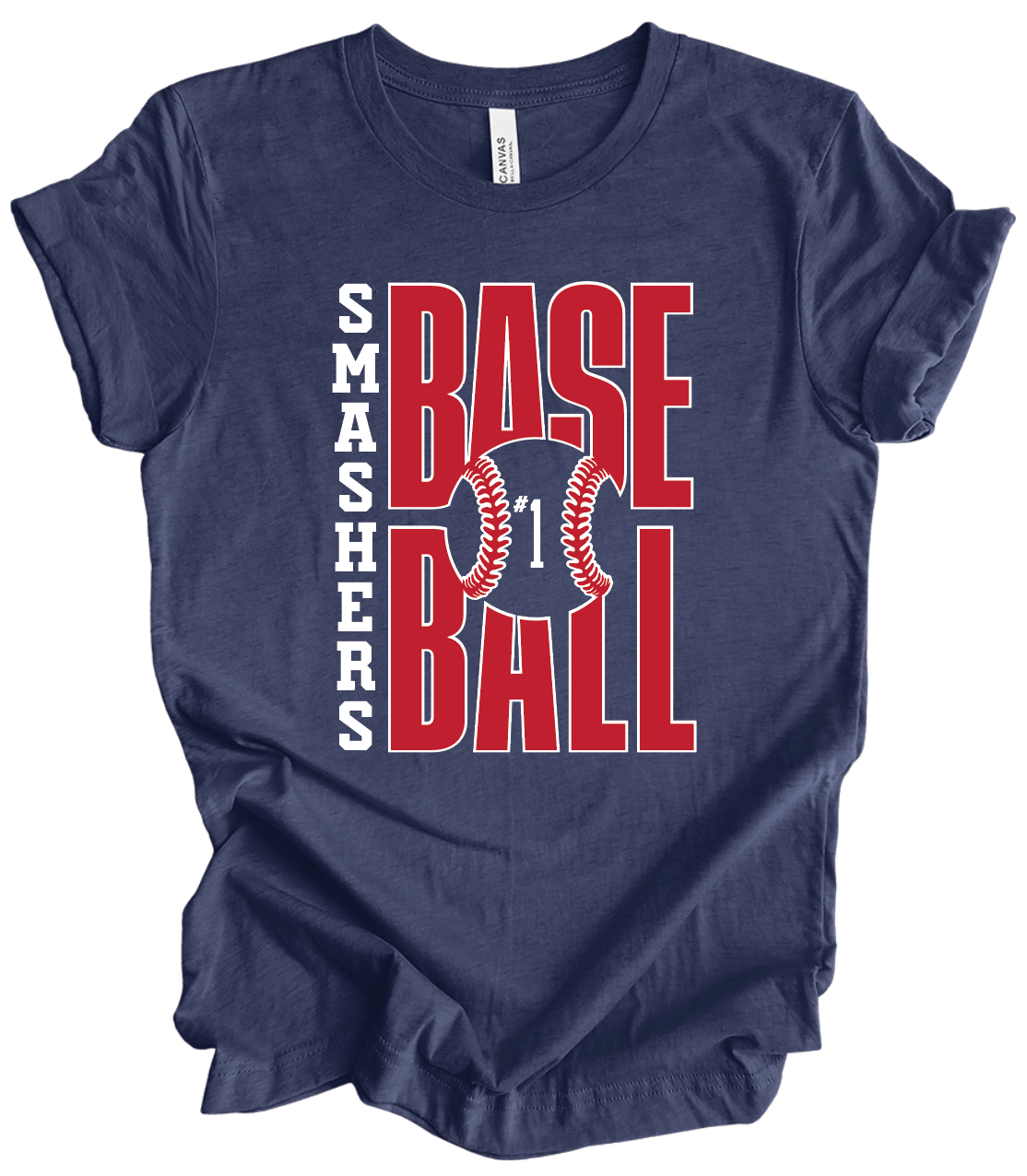 Smashers Baseball w/ Custom Number