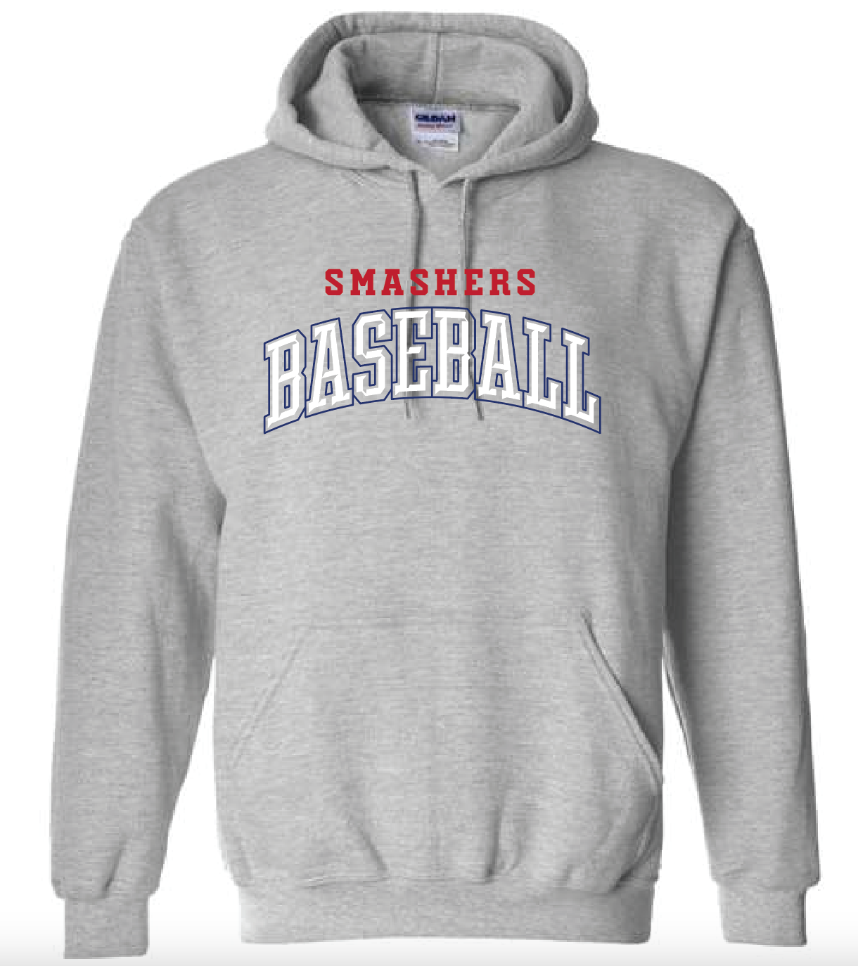 Smashers Baseball Grey Hoodie