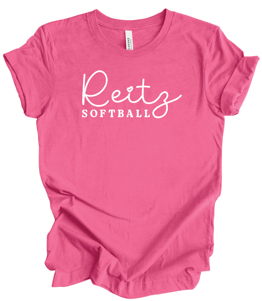 Reitz Softball PINK OUT w/ heart