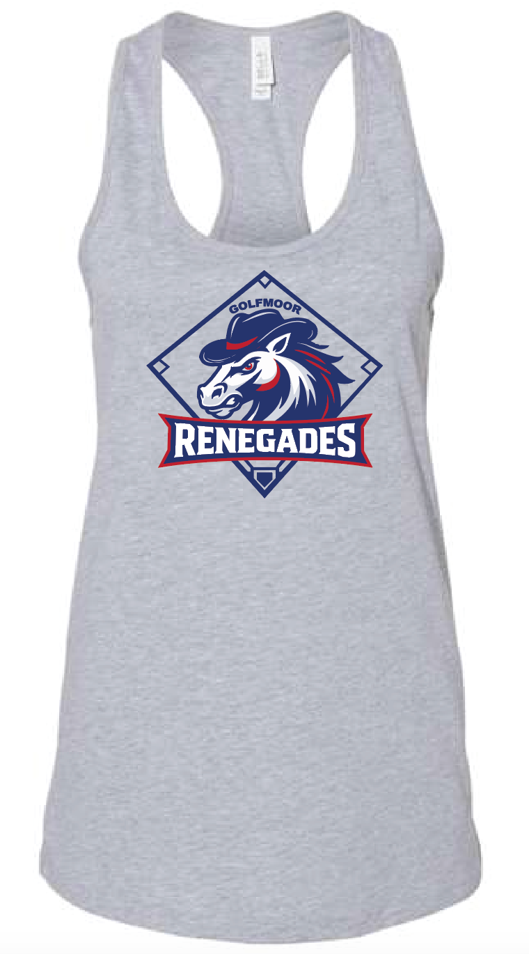 Renegades Horse Logo Bella+Canvas Racer Tank - WOMEN'S FIT