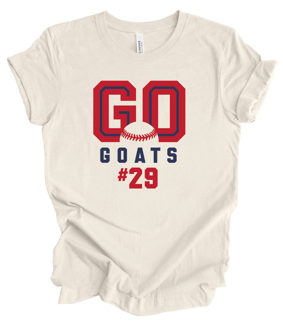 Go Goats w/ Custom Number
