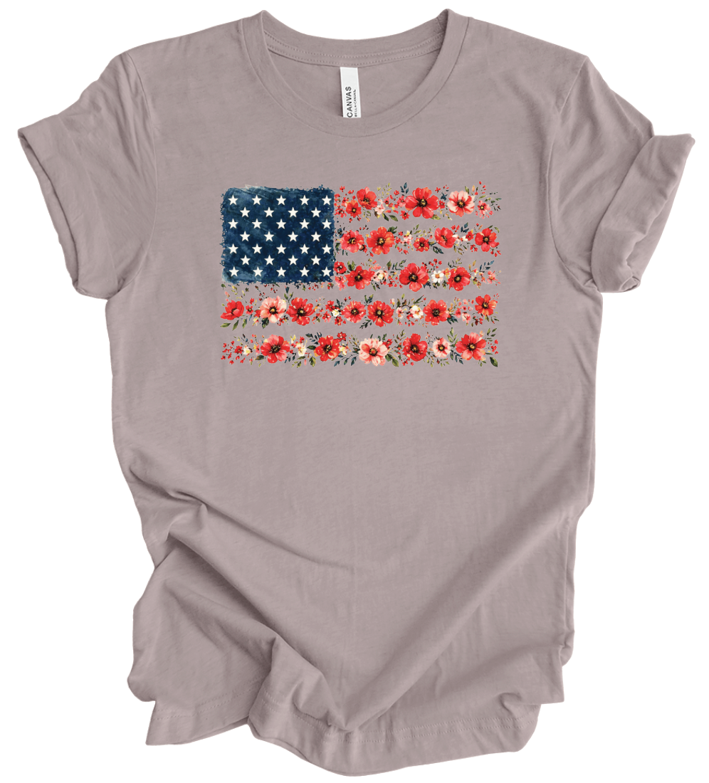 Floral USA Flag
