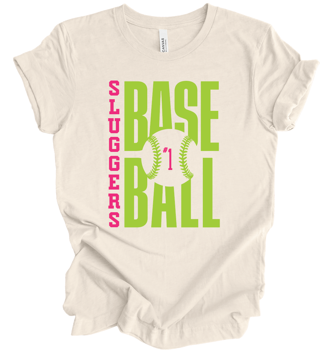Sandlot Sluggers Baseball w/ Custom Number