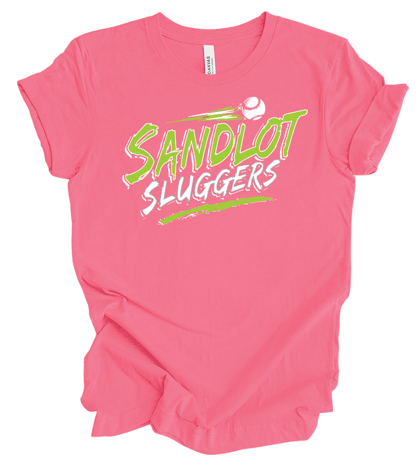 Sandlot Sluggers Neon Logo T-Shirt