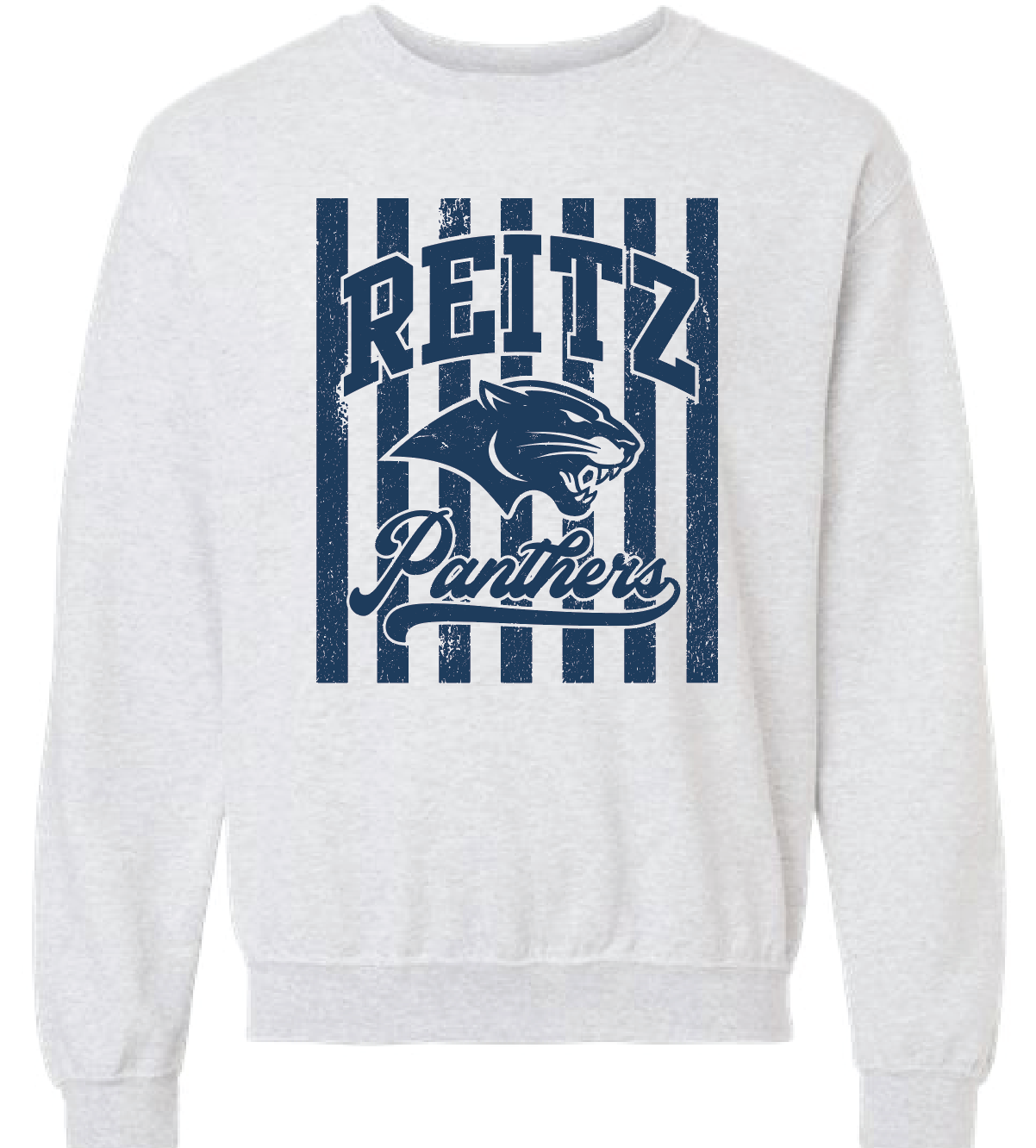 Reitz Panthers Preppy Stripes Crew