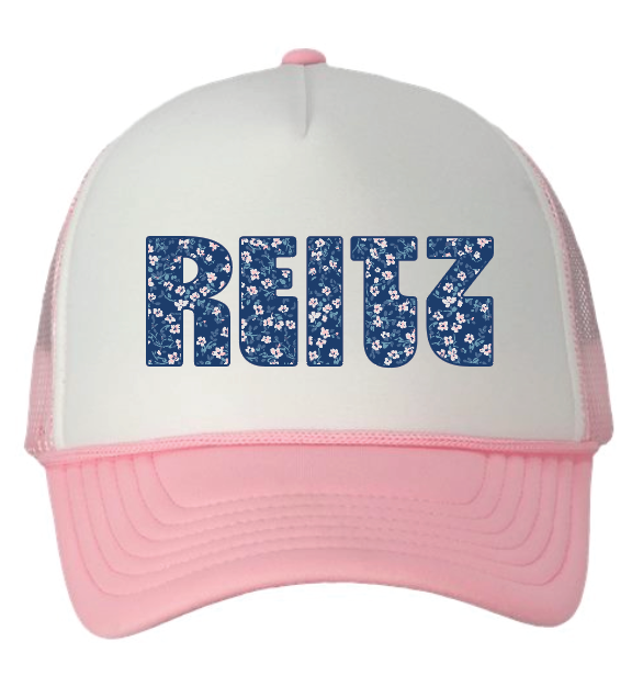 Helfrich Park Reitz Floral Pink Hat FUNDRAISER