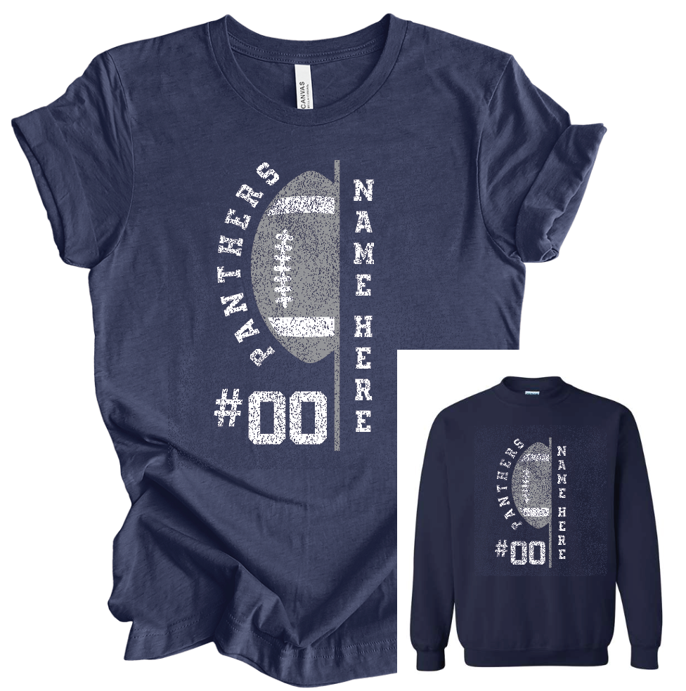 Reitz Football Name & Number - Navy