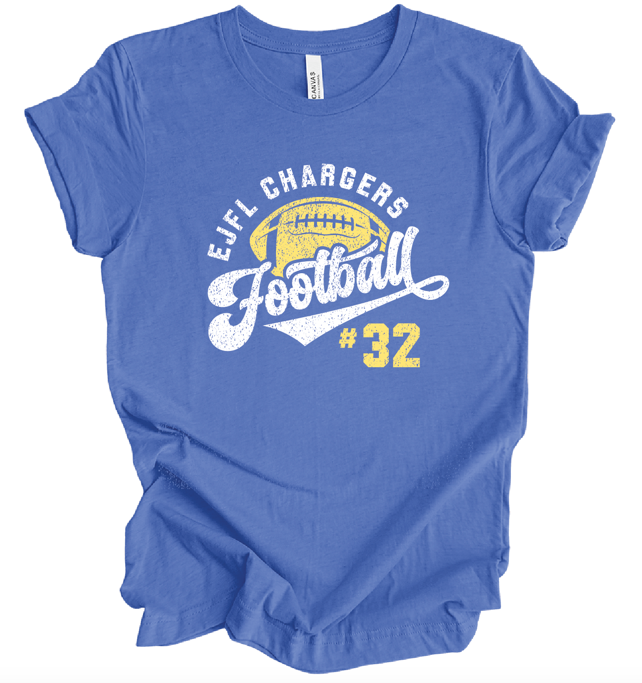 EJFL Chargers Vintage w/ Custom Number