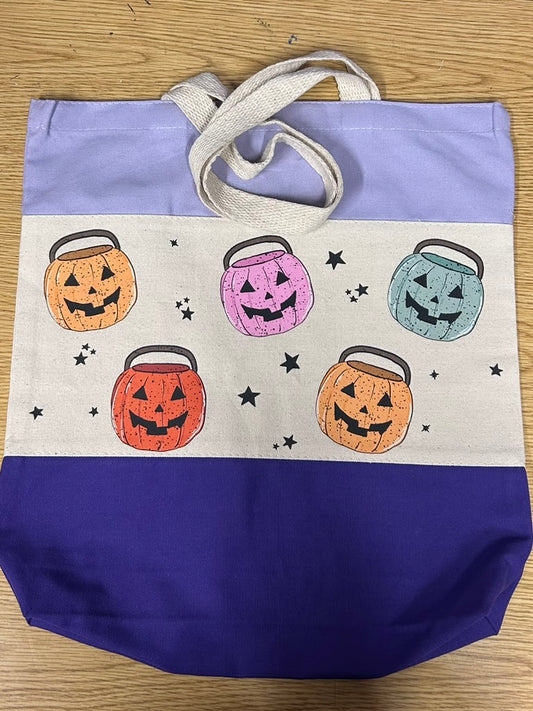 Halloween Purple Theme Gift Bag/Library/Grocery Bag - In-Stock