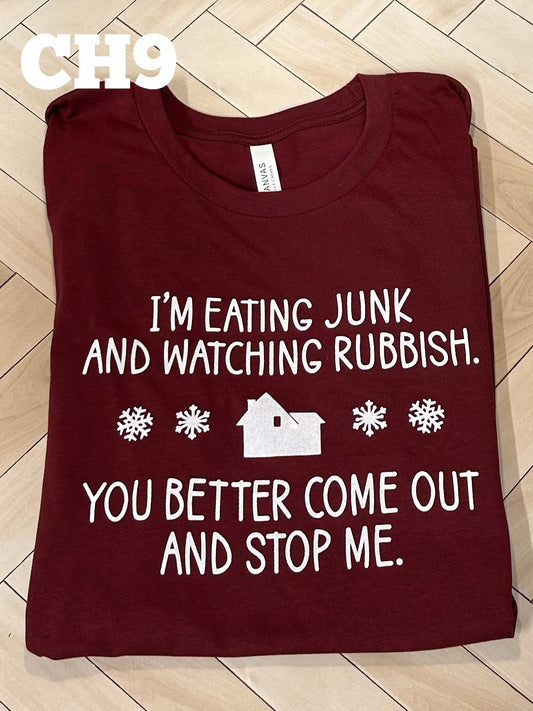 Home Alone Eating Junk and Watching Rubbish - Heather Cardinal