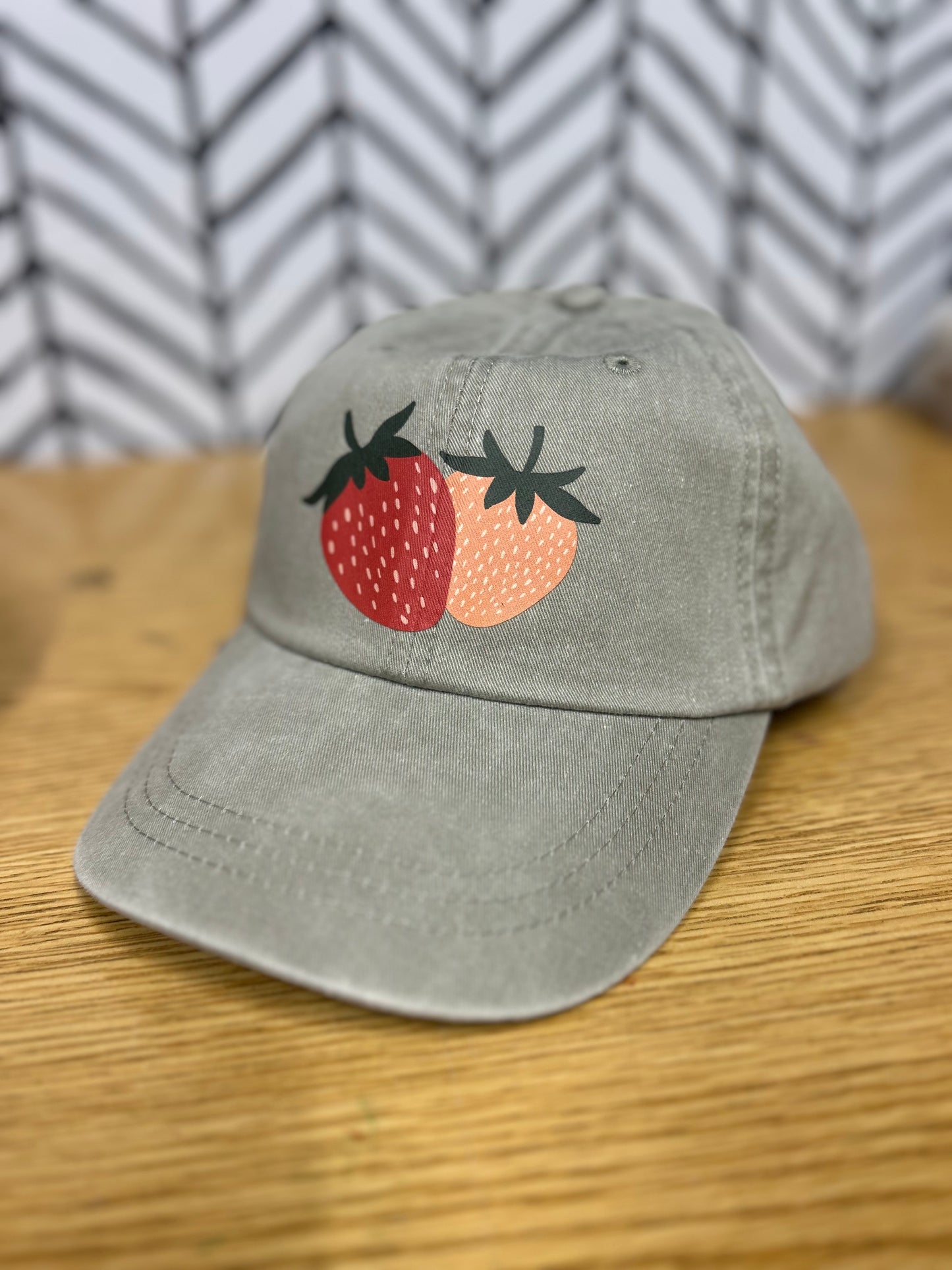 Strawberry Hat (Tan/Stone color)