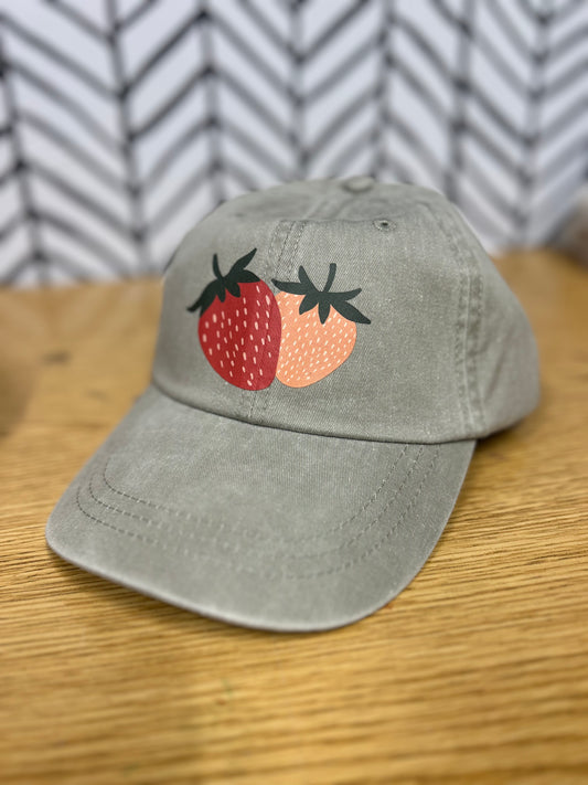 Strawberry Hat (Tan/Stone color)