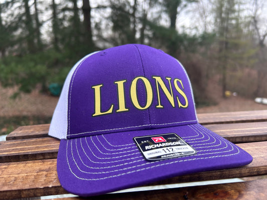 Lions Hat - Purple Hat - IN STOCK
