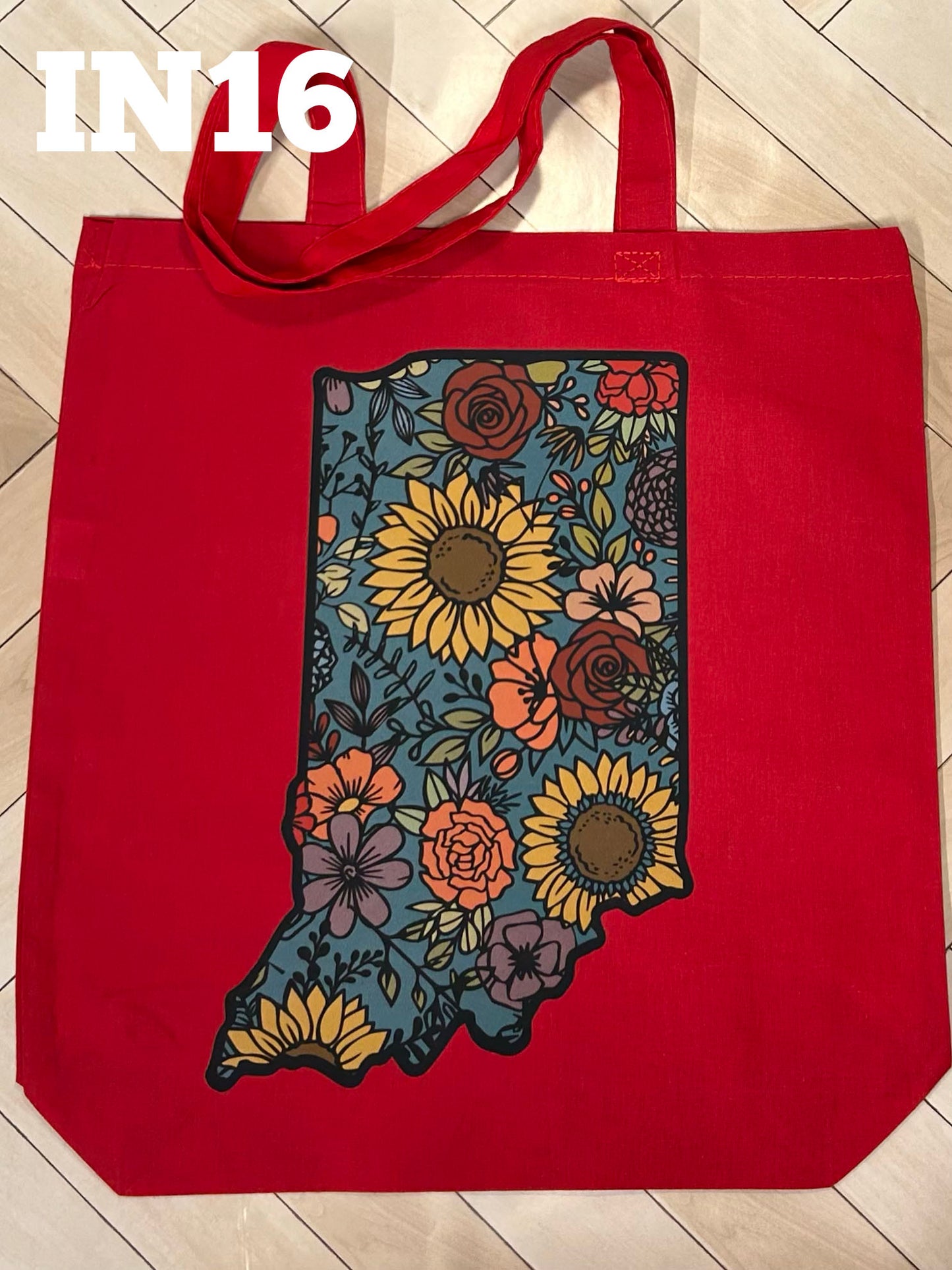 Indiana Floral Tote Bag - Full Color