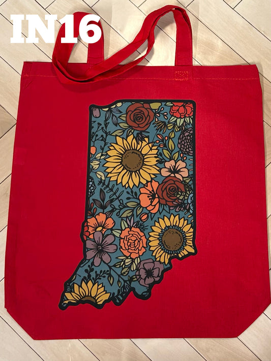 Indiana Floral Tote Bag - Full Color