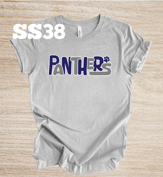 Reitz Panthers Bubble Letters