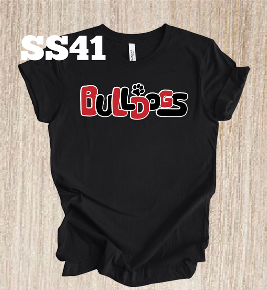Bosse Bulldogs Bubble Letters