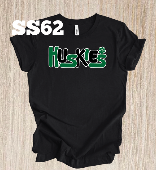 North Huskies Bubble Letters